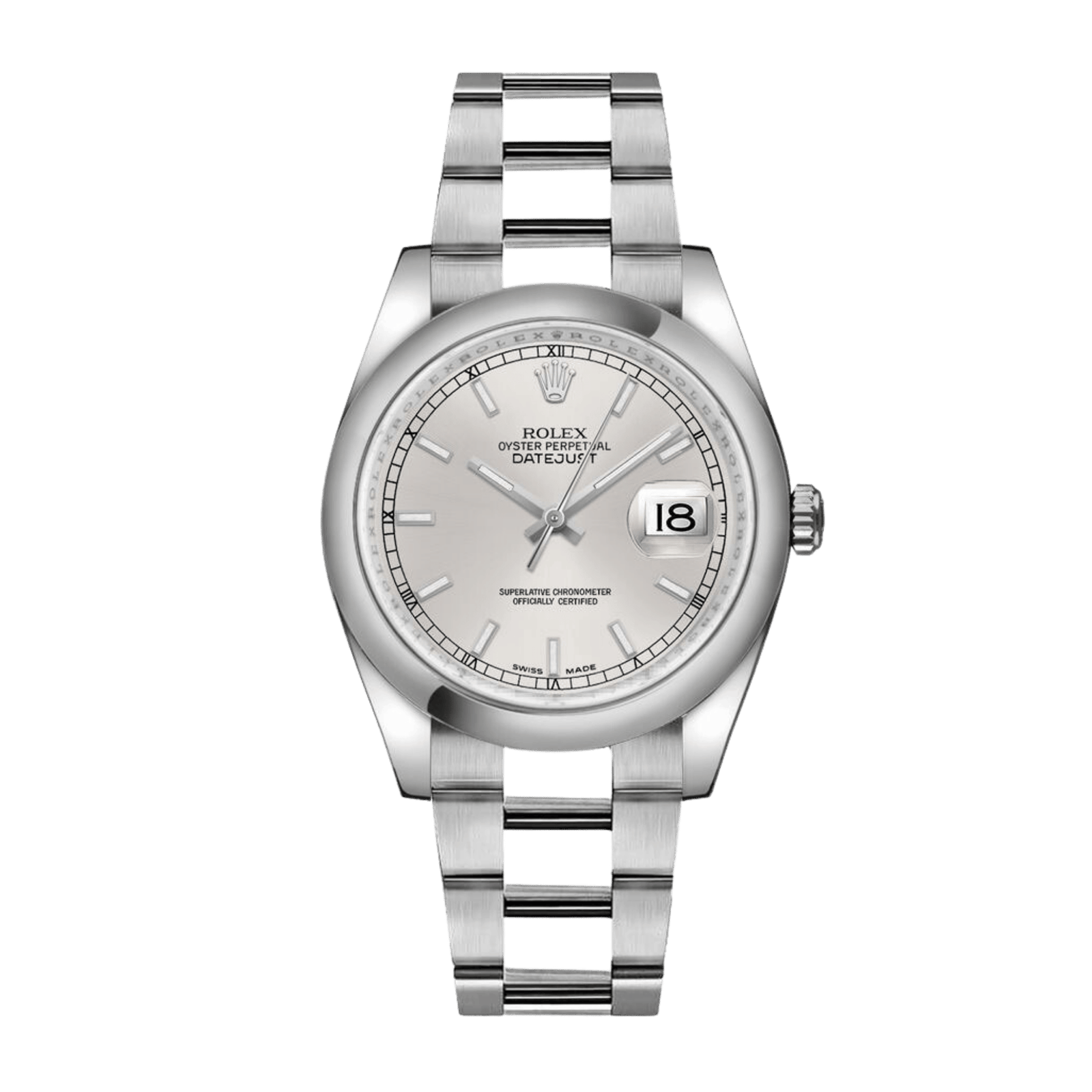 8c64118a9db234ce28b0b5845664e6c7.png Datejust Steel Silver Dial 36mm - Image 1