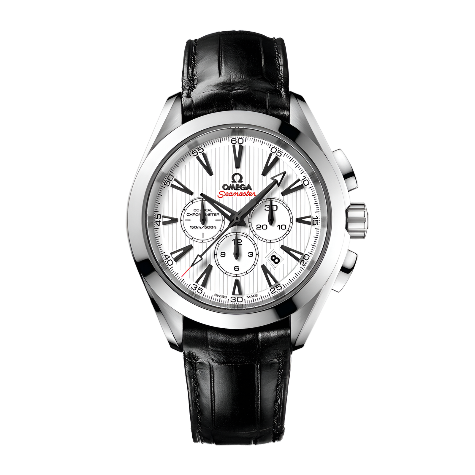 9de92cfff93c439b3100f00e6ab967fc.png Aqua Terra Chronograph Steel White Dial 44mm - Image 1