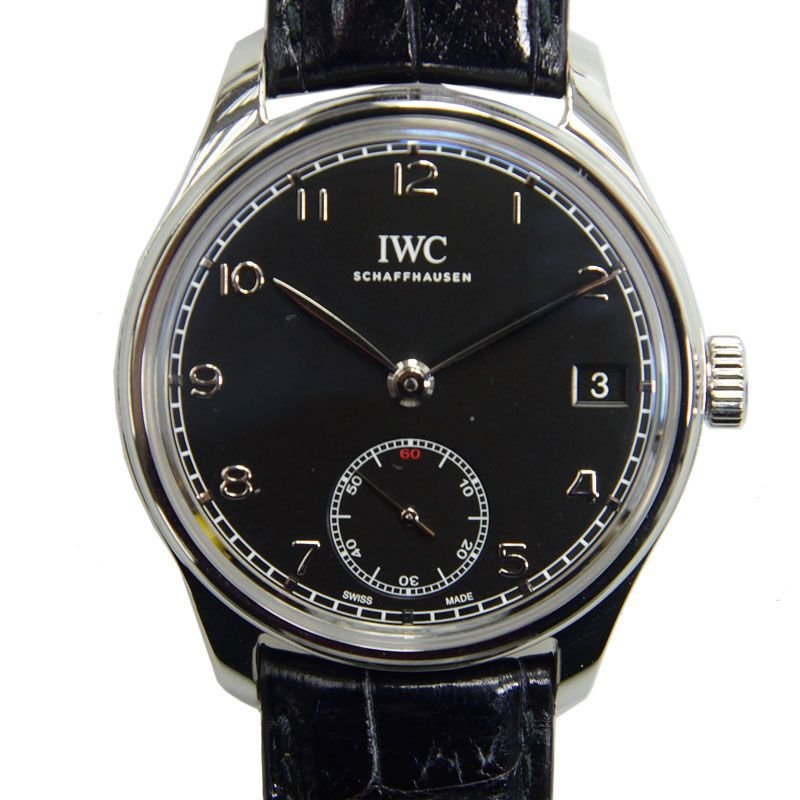 IW_510202_22f0b3b58f.jpg Portugieser Eight Days Steel Black Dial 43mm - Image 1