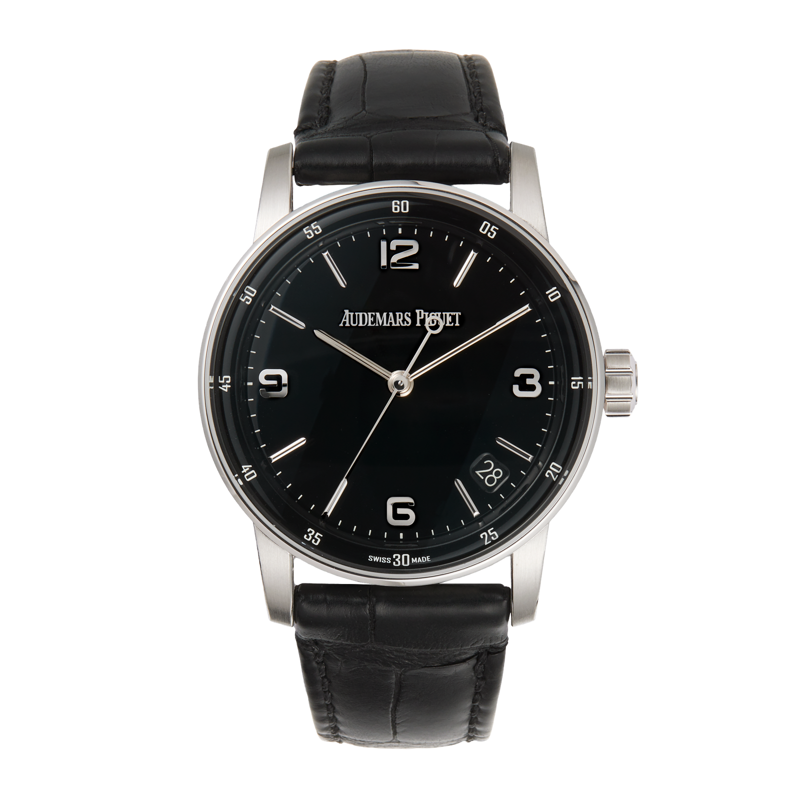 W01066_AP_0_01_35db63e007.png Code 11.59 White Gold Black Dial 41mm - Image 1