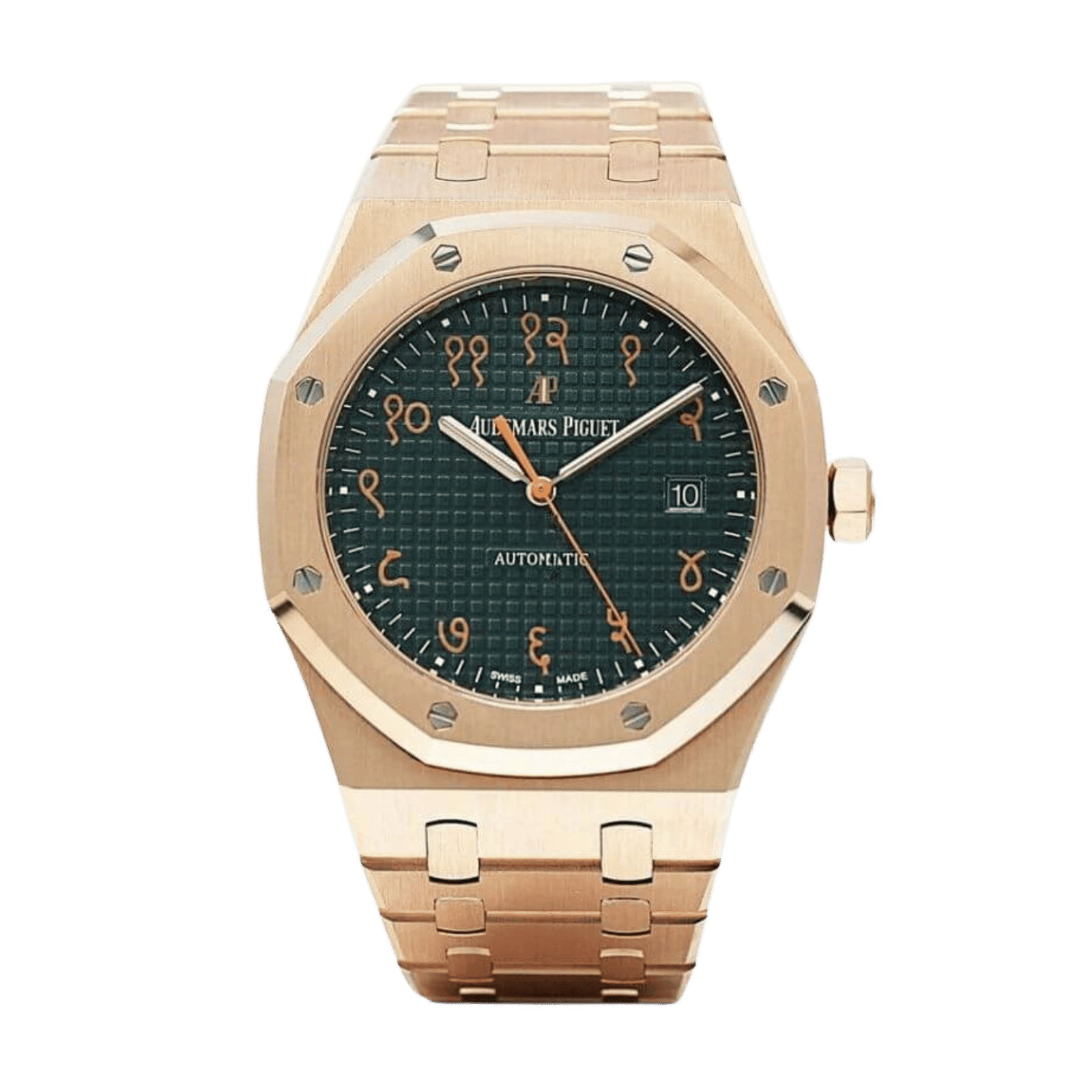 a0046647ca88f10f7c7020f96f94dd25.png Royal Oak "Indian Sanskrit" Rose Gold Green Dial 41mm - Image 1