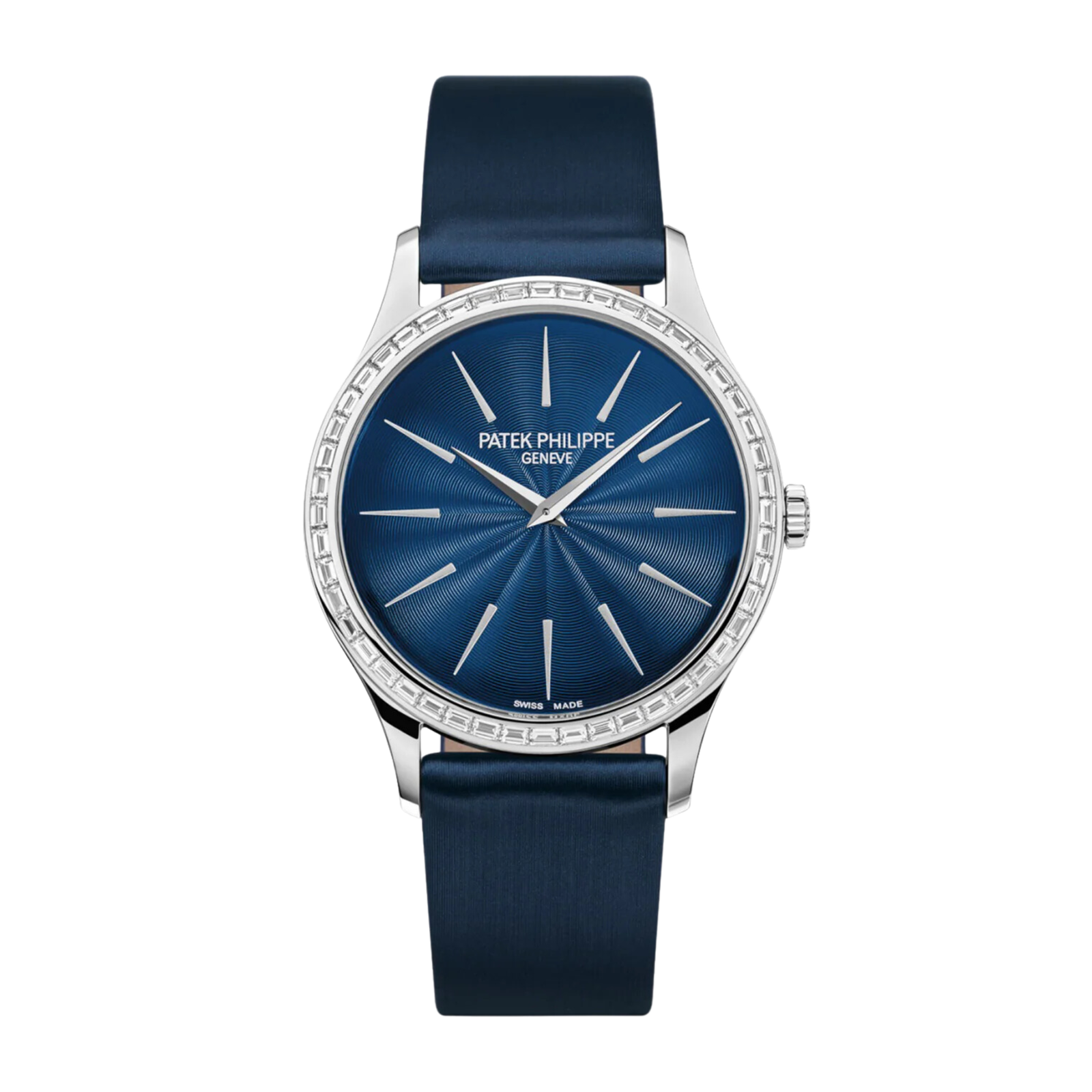 aa6713ebd5d558311b9e67b74579e5d0.png Calatrava White Gold Diamond Blue Dial 33mm - Image 1