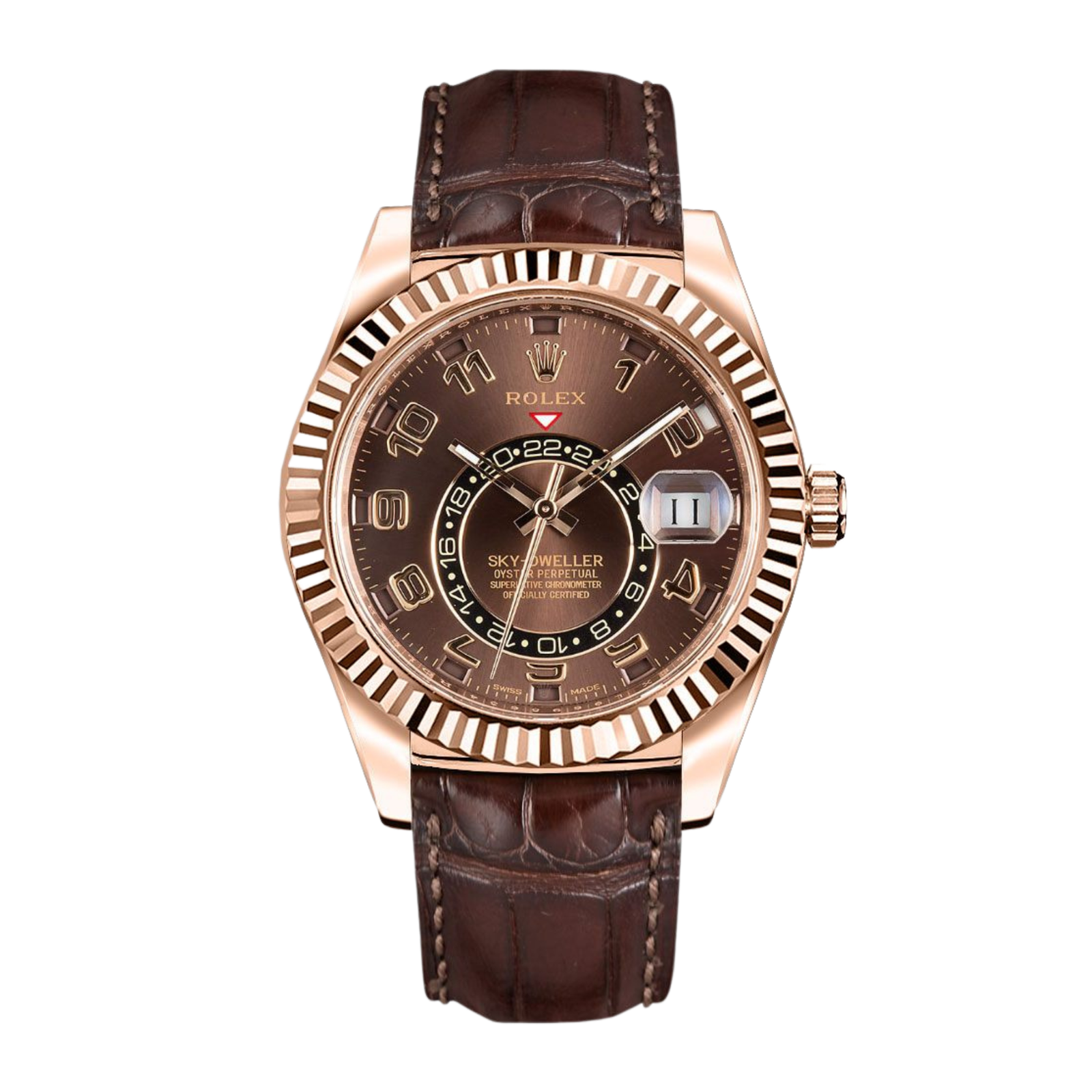 ad55063aac85ece24130308abf2cea8c.png Sky-Dweller Rose Gold Brown Dial 42mm - Image 1