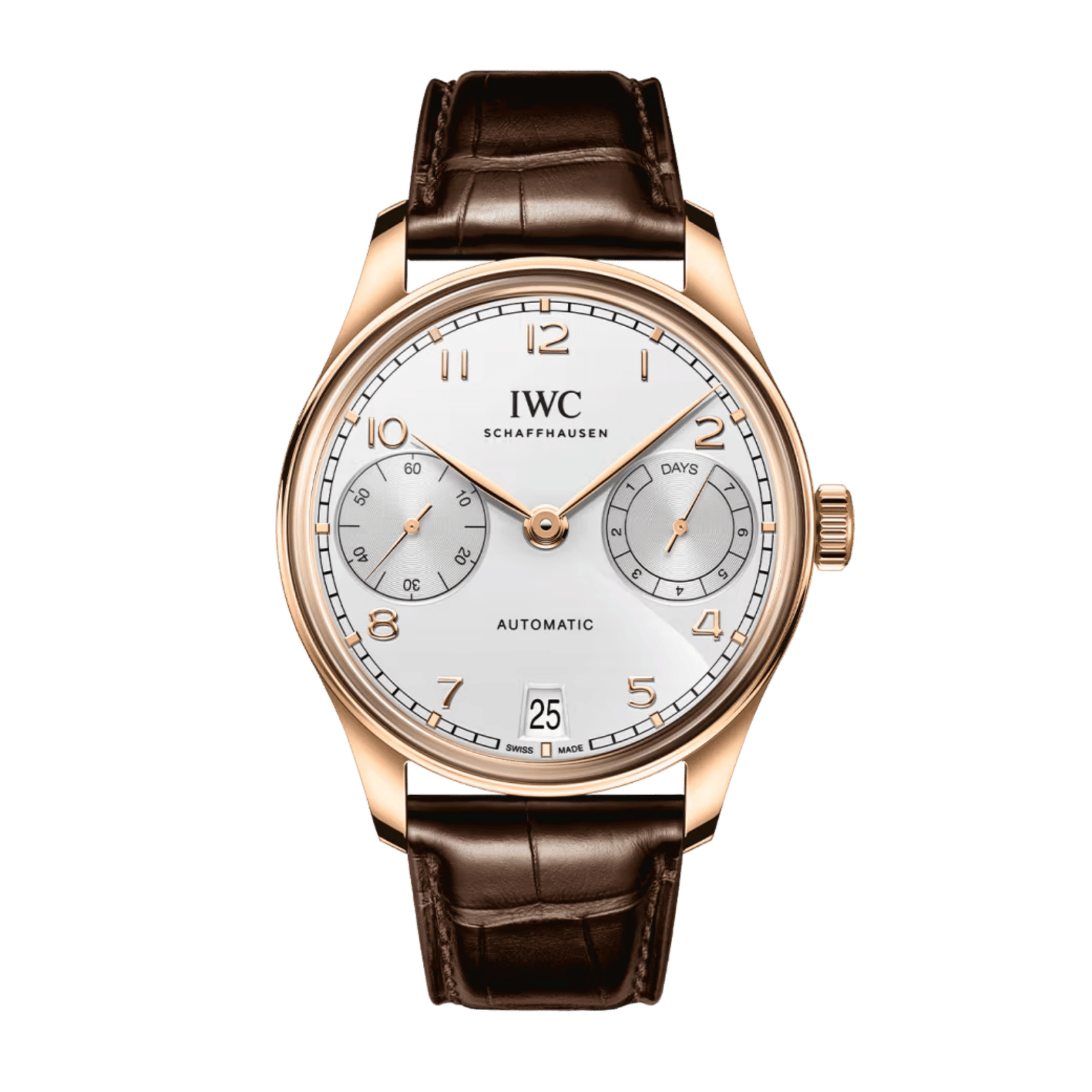 b0ac51480ce7a53a05d67e4466a349c7.png Portugieser Rose Gold White Dial 42mm - Image 1