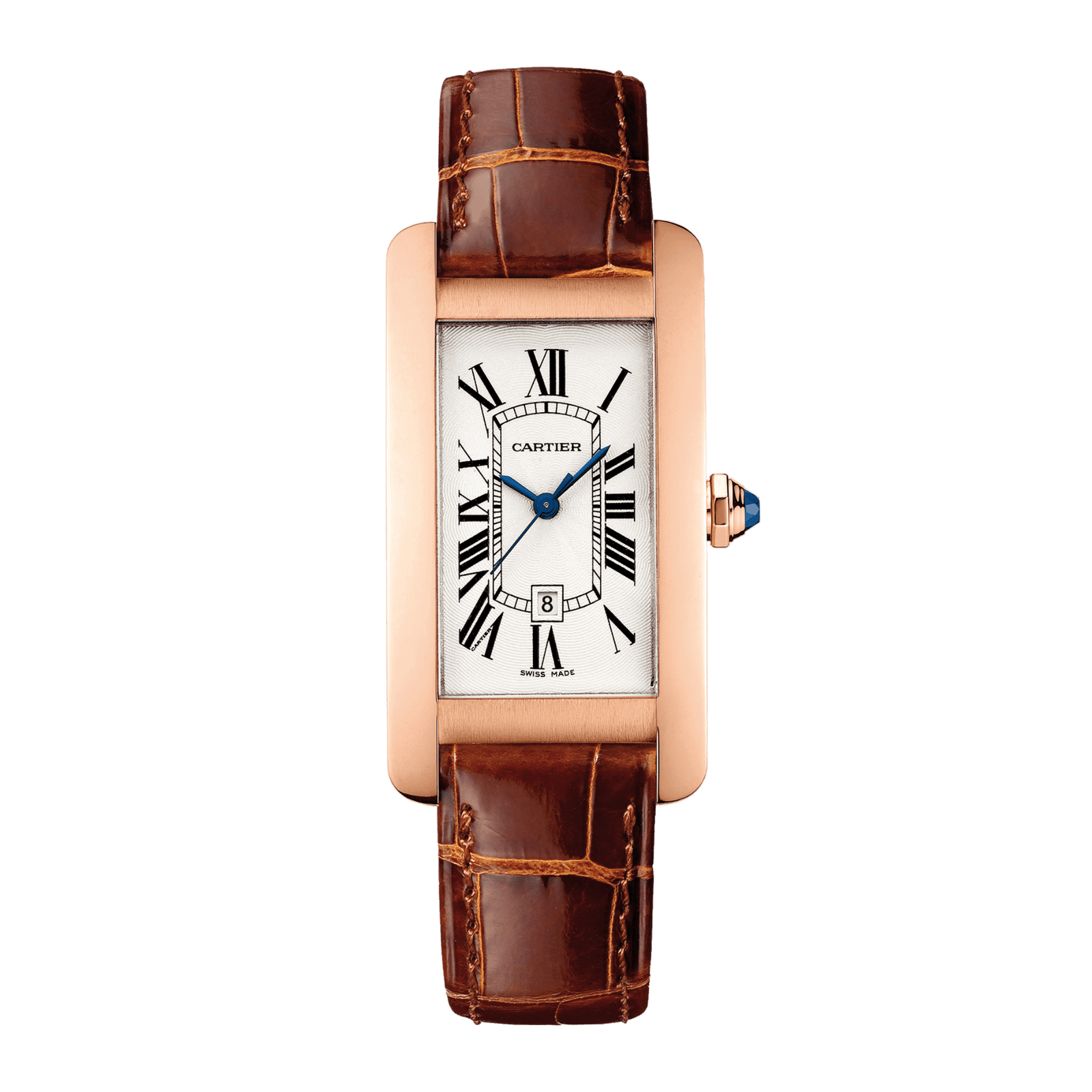 b60e509d072e40139e9406abae49d627.png Tank Americaine Rose Gold White Dial 22mm - Image 1
