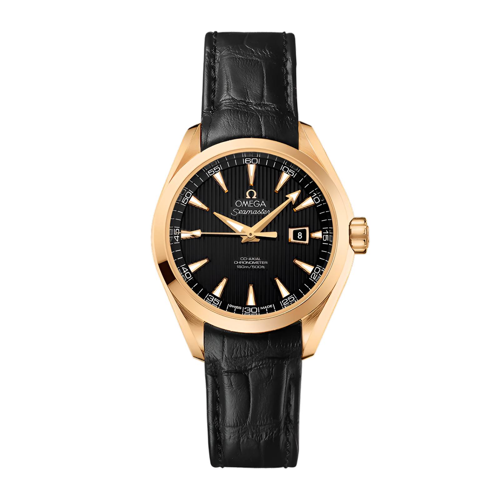 b77d1961b34c8d6fe7a8651e52fa9fff.png Aqua Terra Yellow Gold Black Dial 34mm - Image 1
