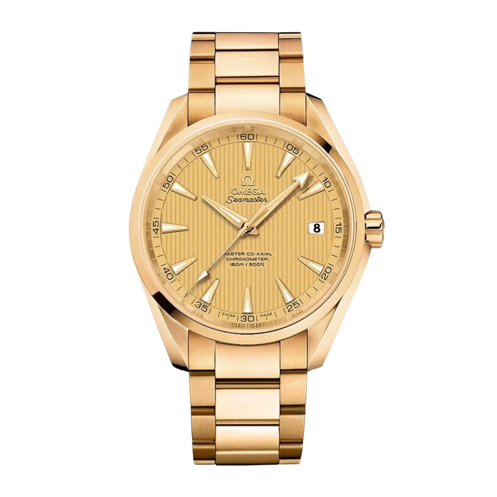 b851ad74a3d327aaa78d7403979f6d40.png Aqua Terra Yellow Gold Champagne Dial 41mm - Image 1