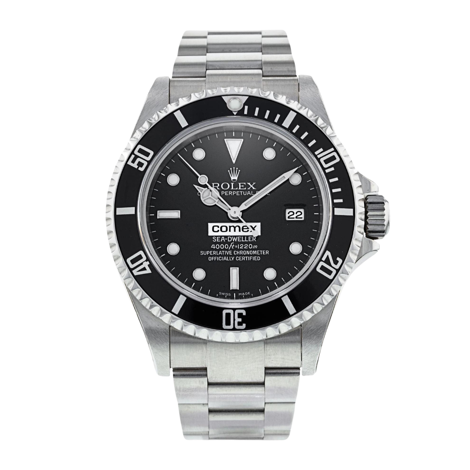 b913daf0edec87c026b5c000a13dee49.png Sea-Dweller Steel Black Dial 40mm - Image 1