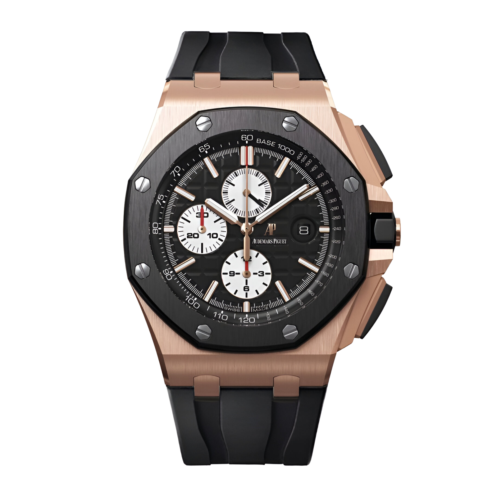 bc74b0e3d58c7dd6332f29564a1db7d6.png Royal Oak Offshore Rose Gold Black Dial 44mm - Image 1