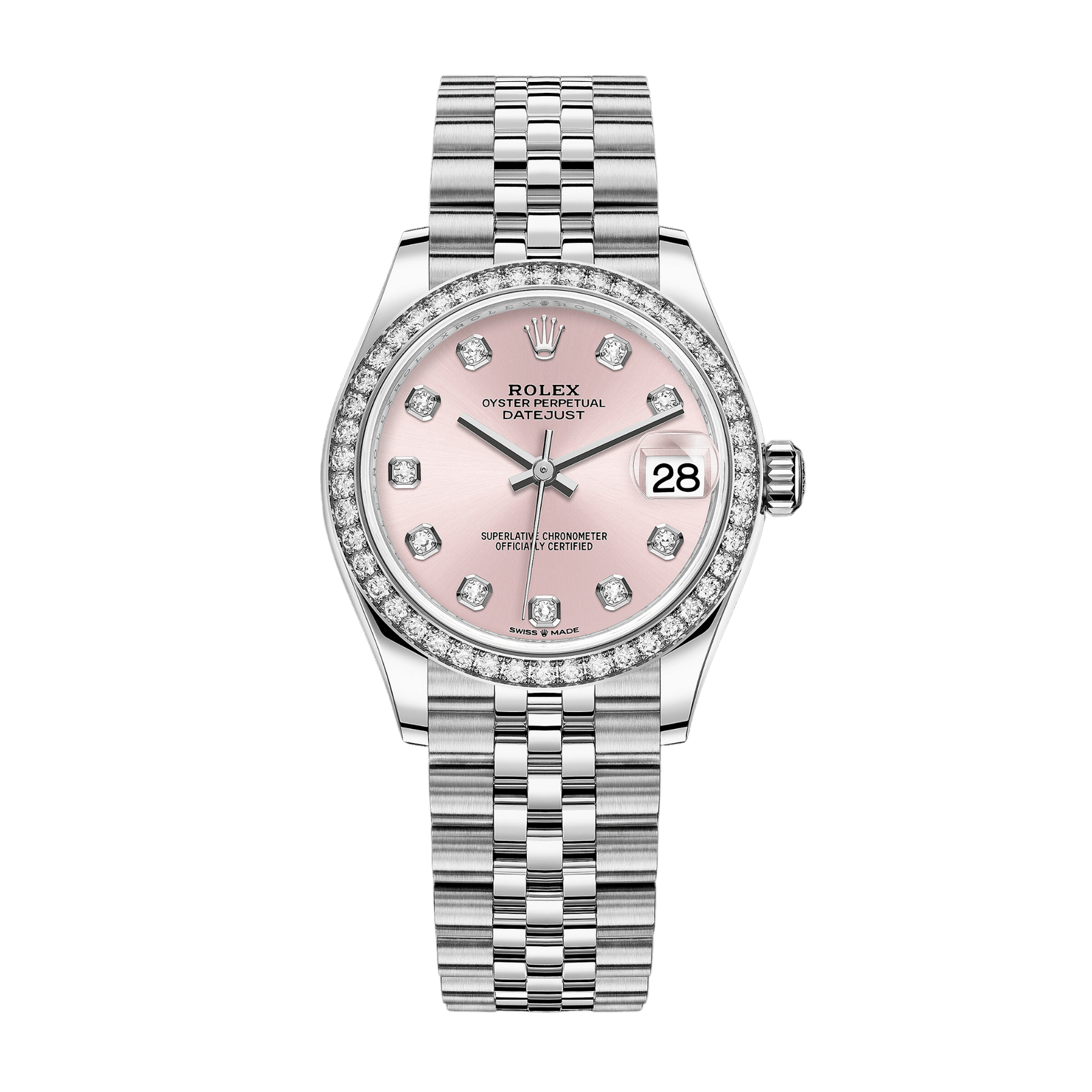c050419418f2462b81071cd5b8472bcb.png Datejust Steel Diamond Jubilee Pink Dial 31mm - Image 1