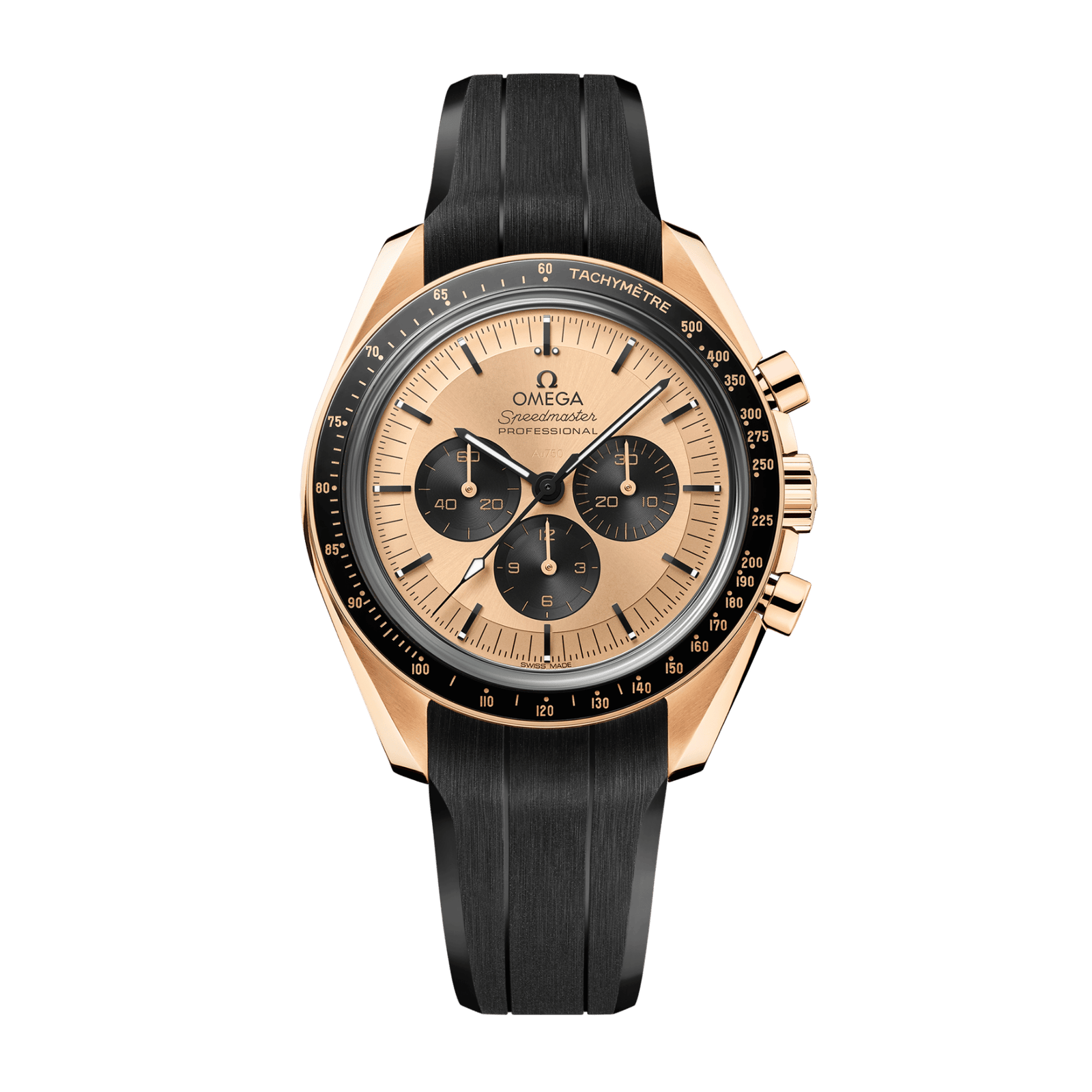 c279b05477229e9d2d8fe05781545934.png Speedmaster Yellow Gold Champagne Dial 42mm - Image 1