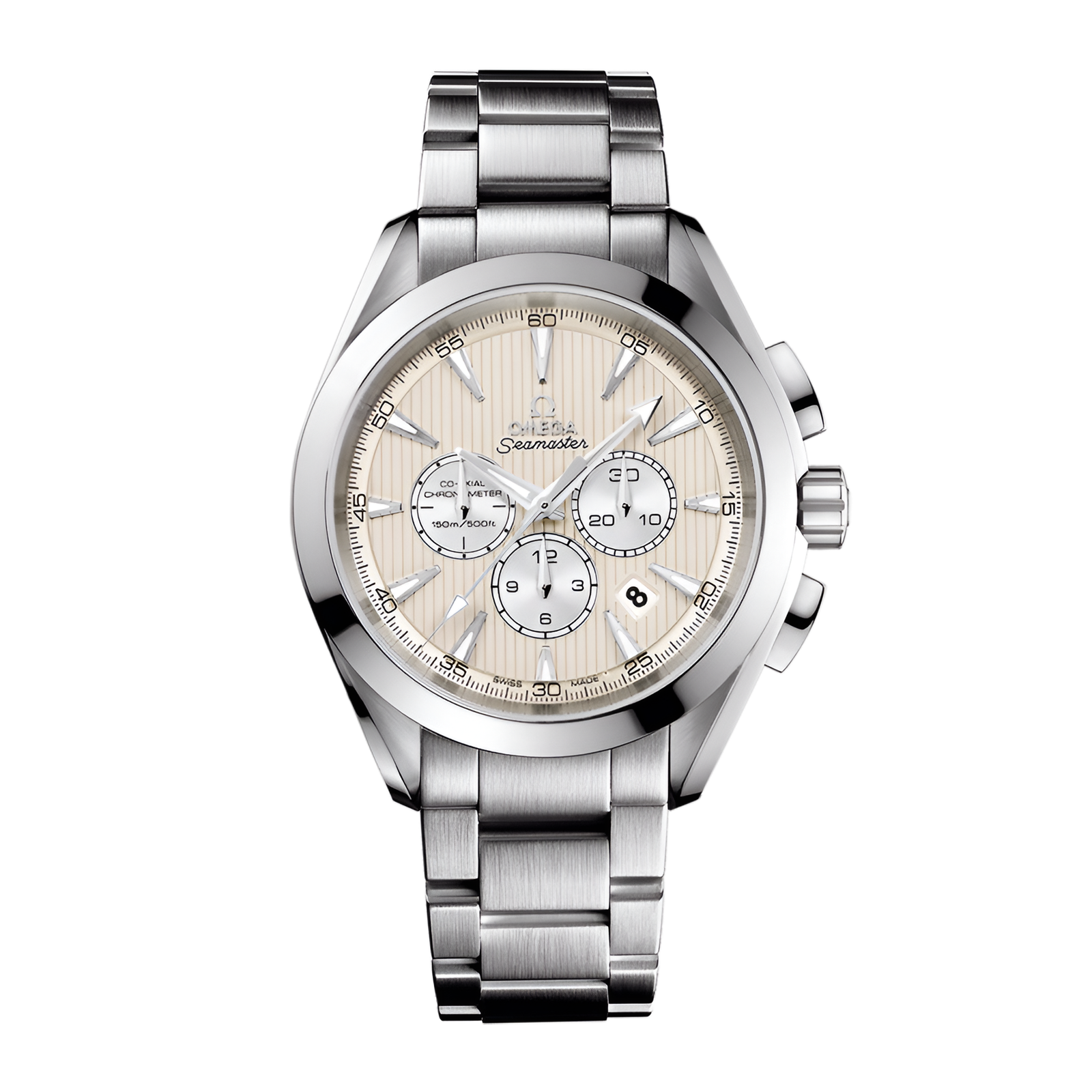 c6830961d4161ac96c7a1961427eacf8.png Aqua Terra Chronograph Steel Ivory Dial 44mm - Image 1
