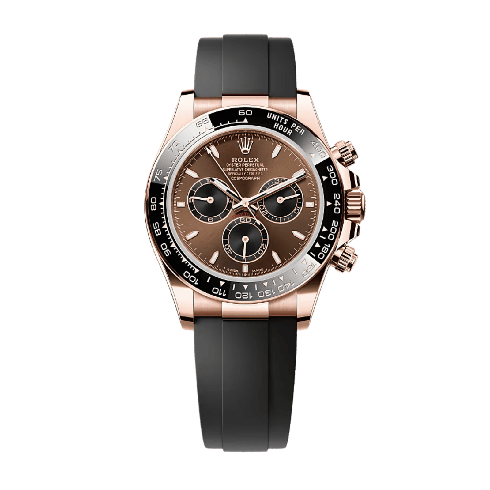 c7dd94b16c02fe667fc8e3c07bb45a1b.png Daytona Rose Gold Oysterflex Brown Dial 40mm - Image 1