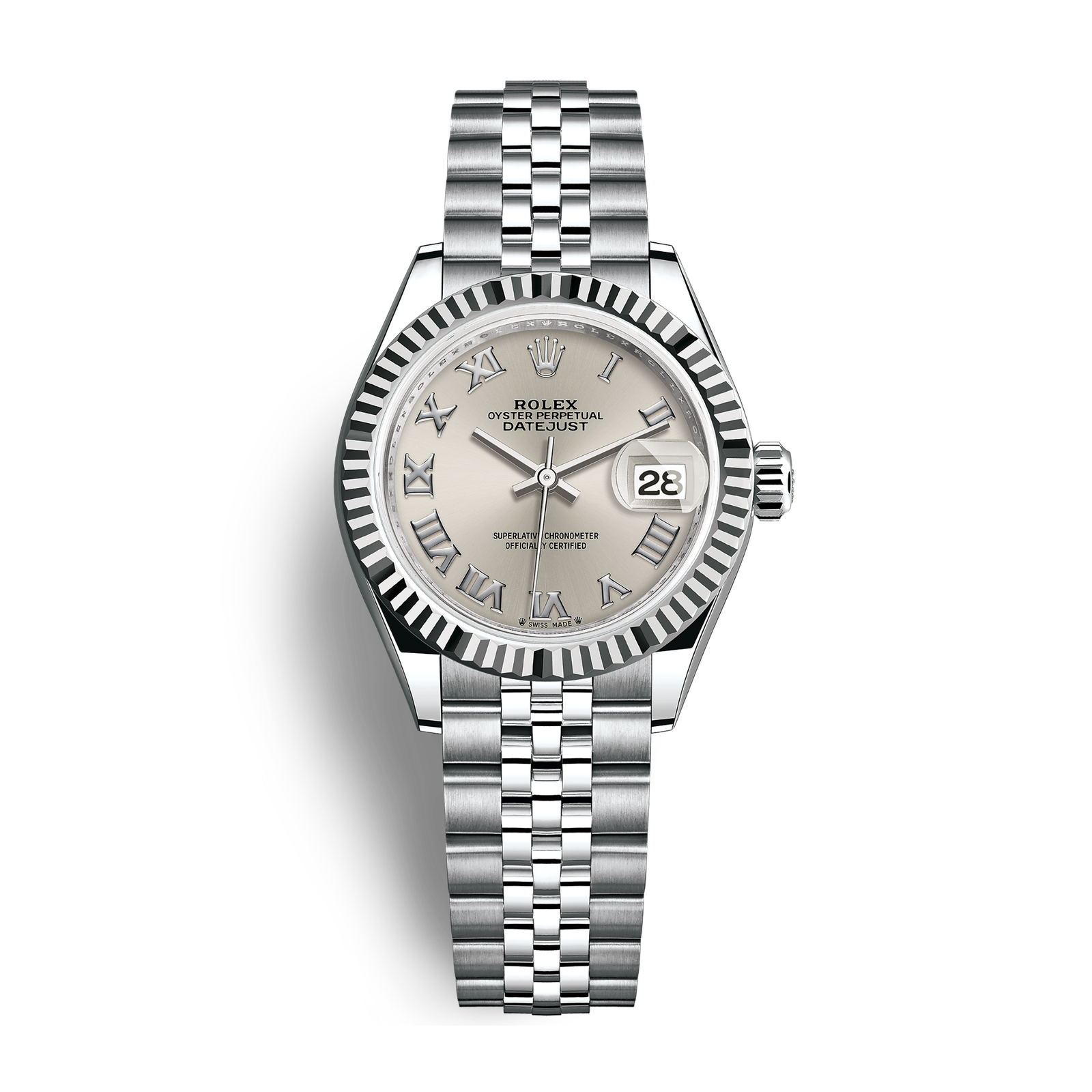ca54a7a6c9ab94b07145f614d34d0ffa.png Lady-Datejust Steel Jubilee Silver Dial 28mm - Image 1
