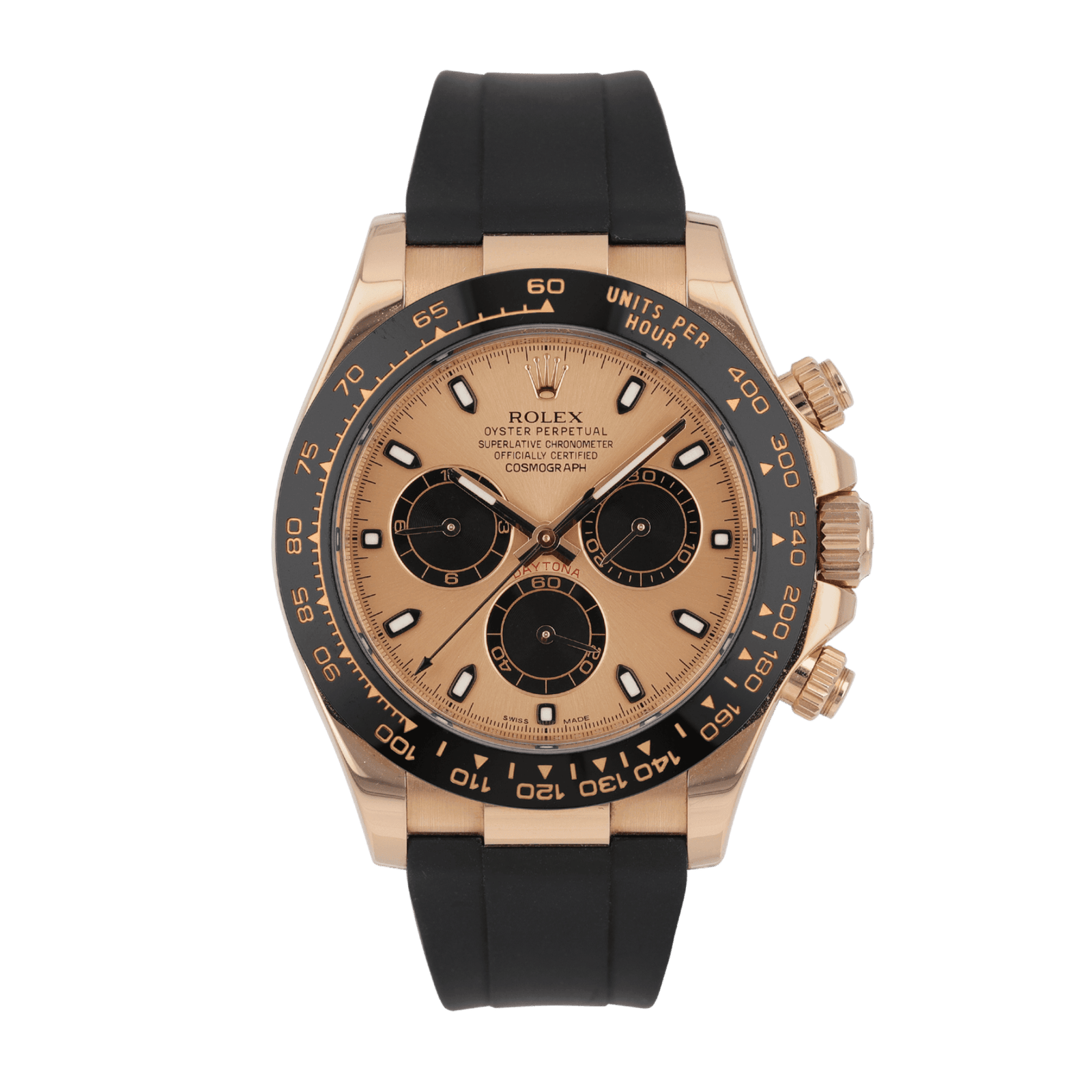 cb3ec484e6e552309663e4515abff7d0.png Daytona Rose Gold Oysterflex Pink Dial 40mm - Image 1