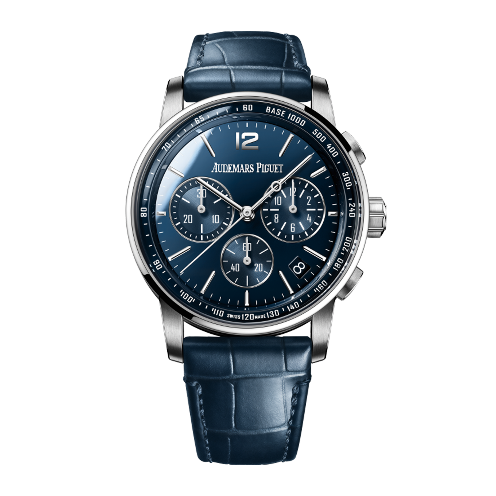 ccef06c2e3ee258cfccba00f464e754a.png Code 11.59 White Gold Blue Dial 41mm - Image 1