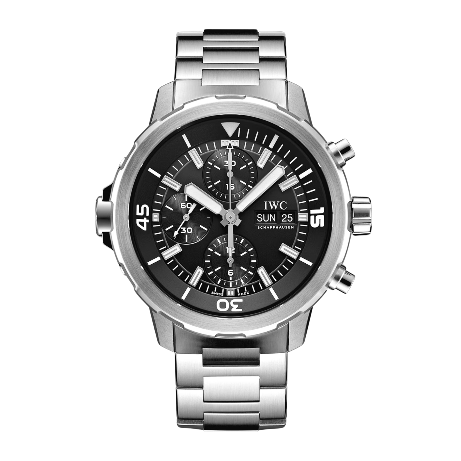ce5a393da533701af1096e0a48416d1c.png Aquatimer Chronograph Steel Black Dial 44mm - Image 1