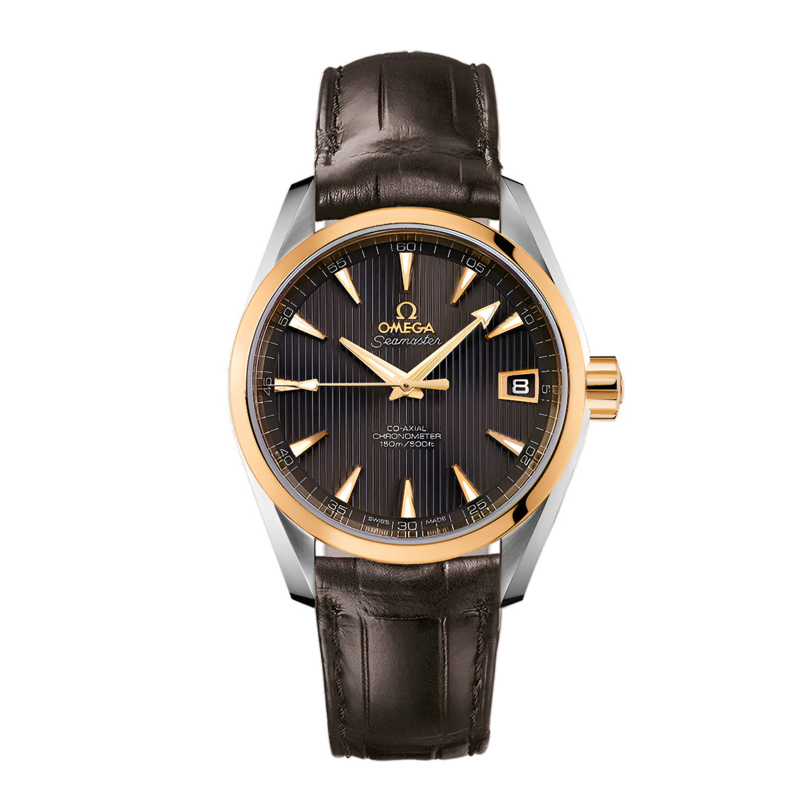 ce947bc4024a48b43f085a4929362067.png Aqua Terra Yellow Gold & Steel Grey Dial 38mm - Image 1