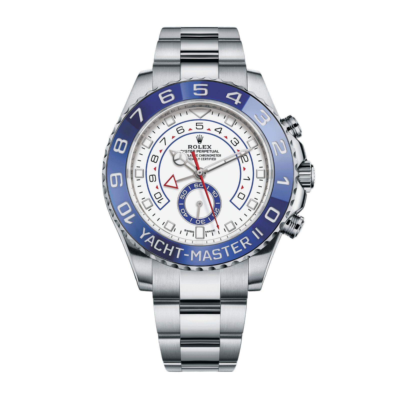 d09d11c88e869402a2f41e9224a41b4a.png Yacht-Master II Steel White Dial 44mm - Image 1