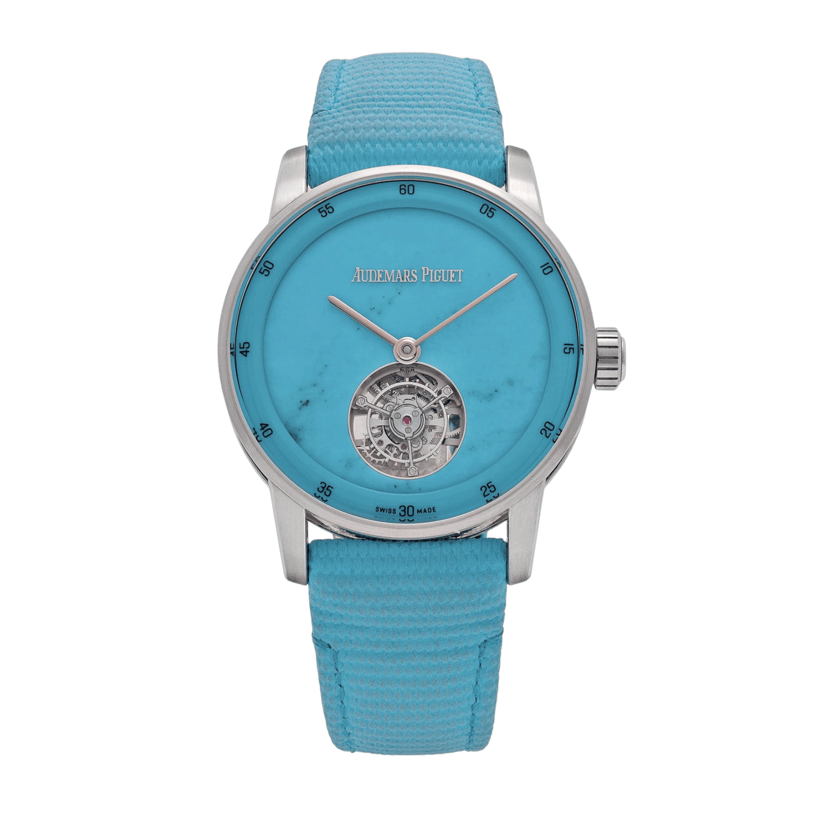 d0f0f4ebc745afdf8210b0ef0cad9c46.png Code 11.59 Limited Edition Flying Tourbillon White Gold Turquoise Stone Dial 41mm - Image 1
