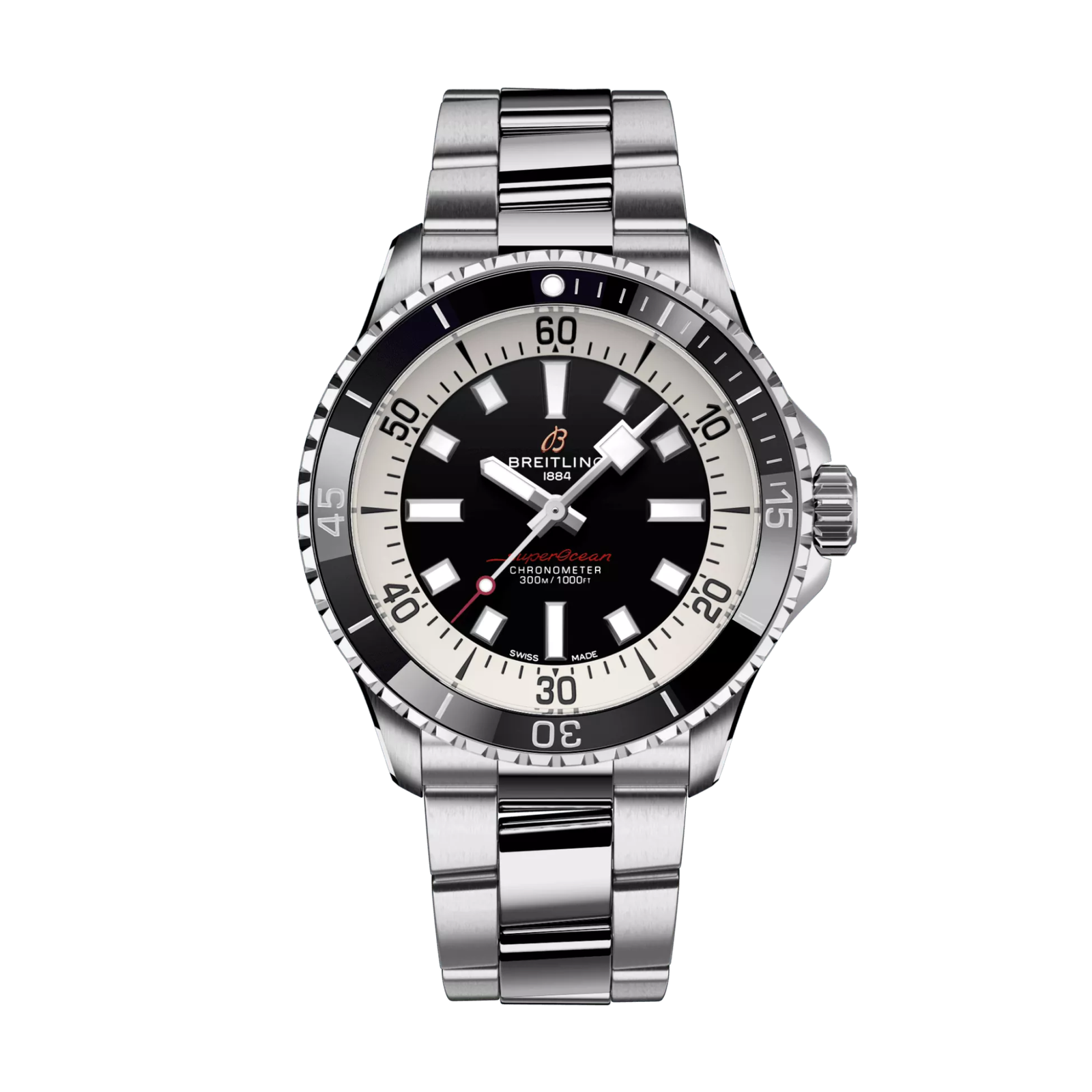 d6a649d0cfacec333db2b78f30d4d3c9.png SuperOcean Steel Black Dial 42mm - Image 1