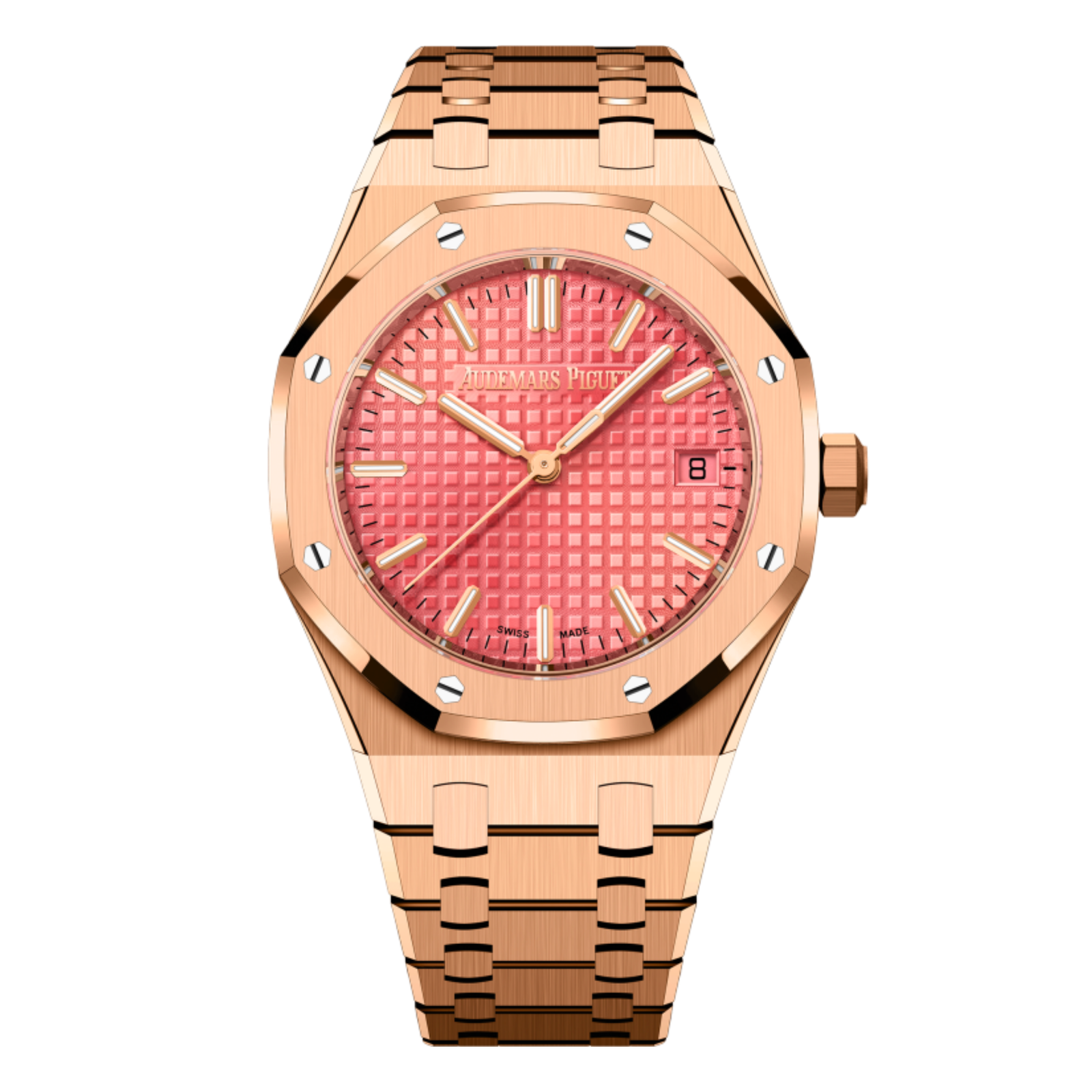 d74db808690a5ad8596ecbe0308aaf64.png Royal Oak Selfwinding Rose Gold Pink Dial 34mm - Image 1