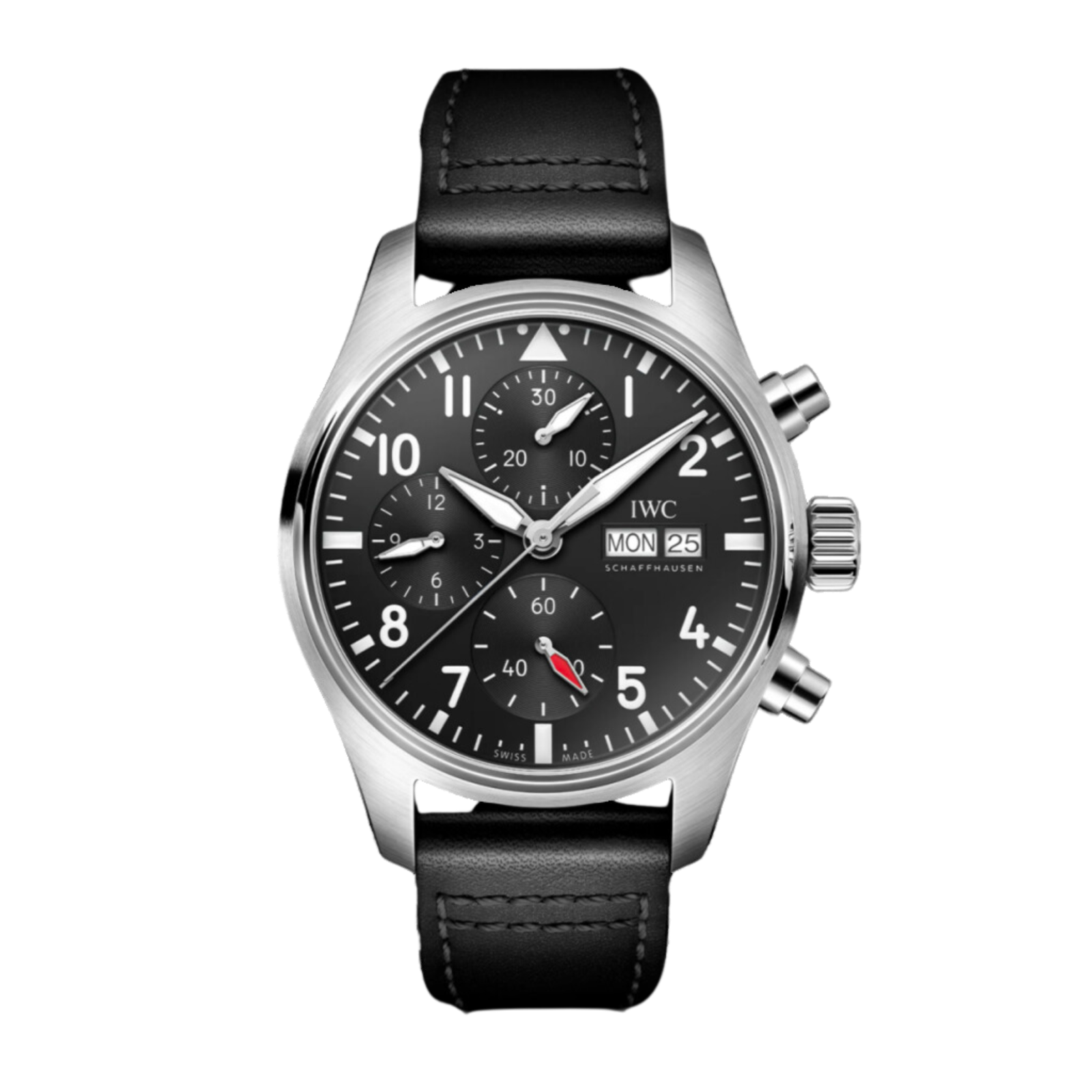 dbd0bcd984c55d0b81f752e4a540f421.png Pilot's Watch Chronograph Steel Black Dial 41mm - Image 1