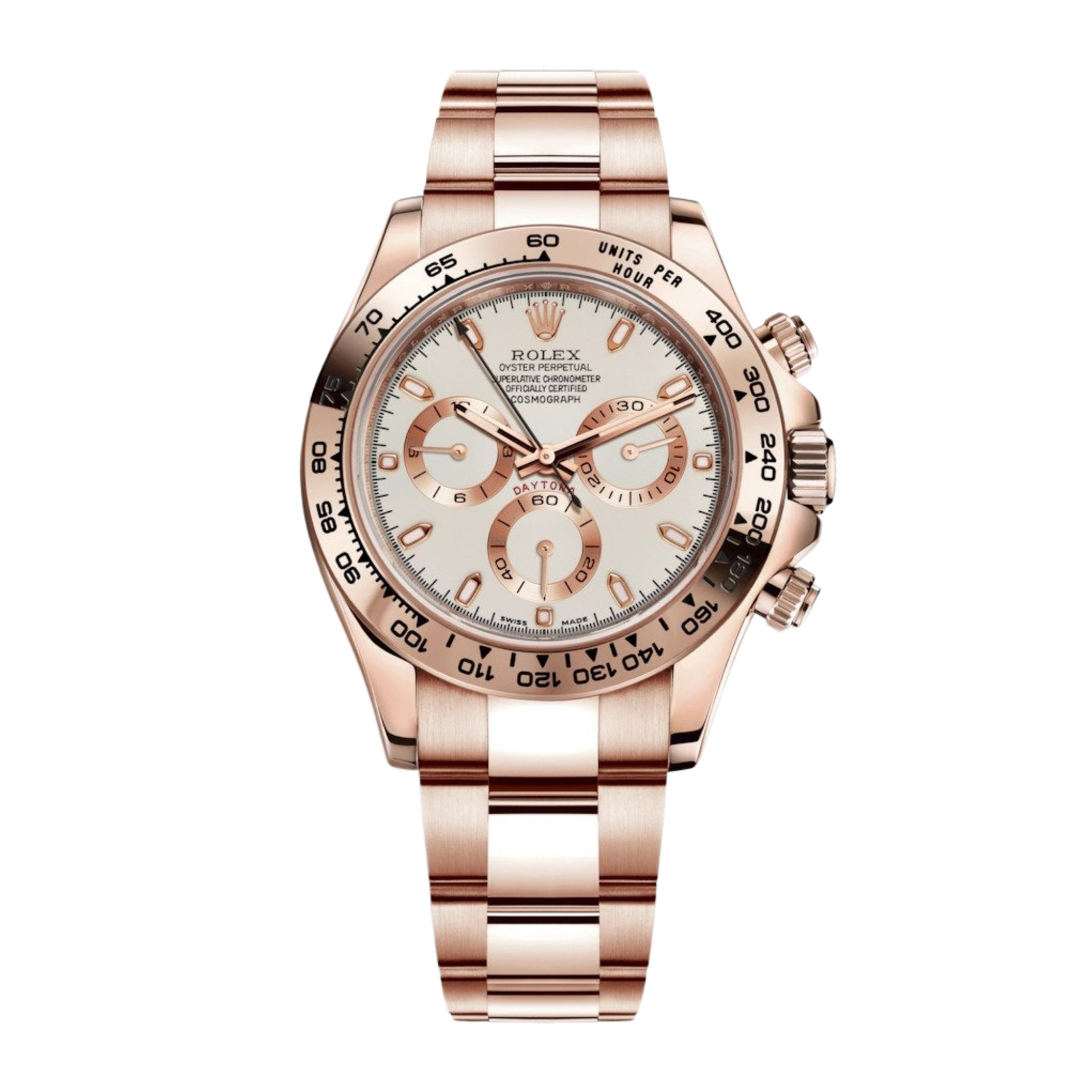 dd5423b03a095812ff21547d94baa28c.png Daytona Rose Gold White Dial 40mm - Image 1