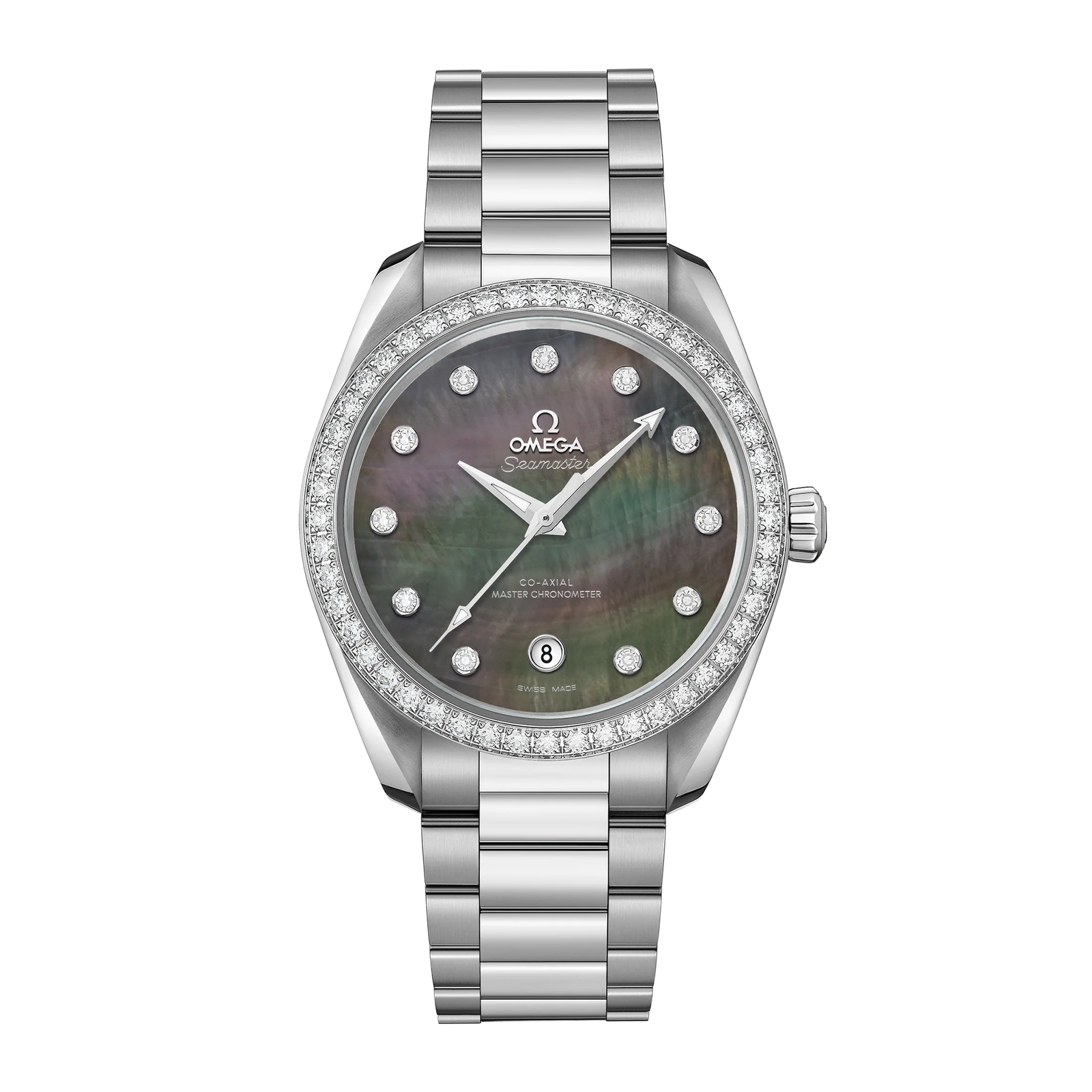 ea27656b0689ee73d9ab46ec1ba84e60.png Aqua Terra Steel Diamond Brown Mother of Pearl Dial 38mm - Image 1