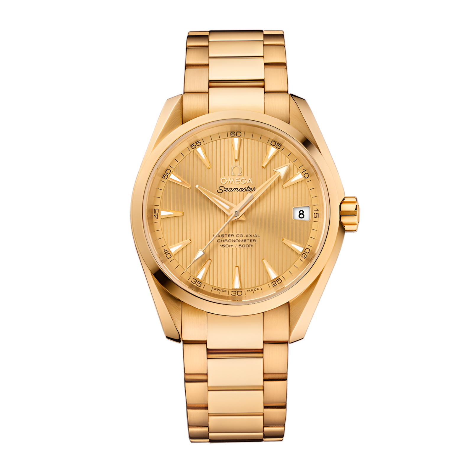 f2701e91852d70196f3a94ec10a7a9dc.png Aqua Terra Yellow Gold Champagne Dial 38mm - Image 1