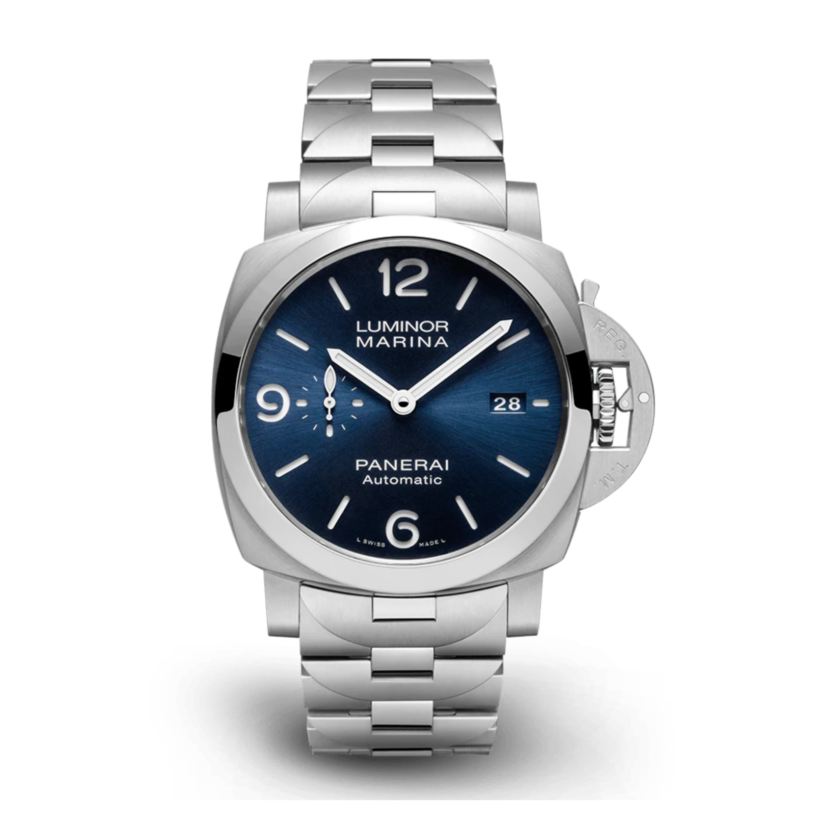 f803484bb6887bc968ed1a0a718767f4.png Luminor 1950 3 Days Steel Blue Dial 44mm - Image 1