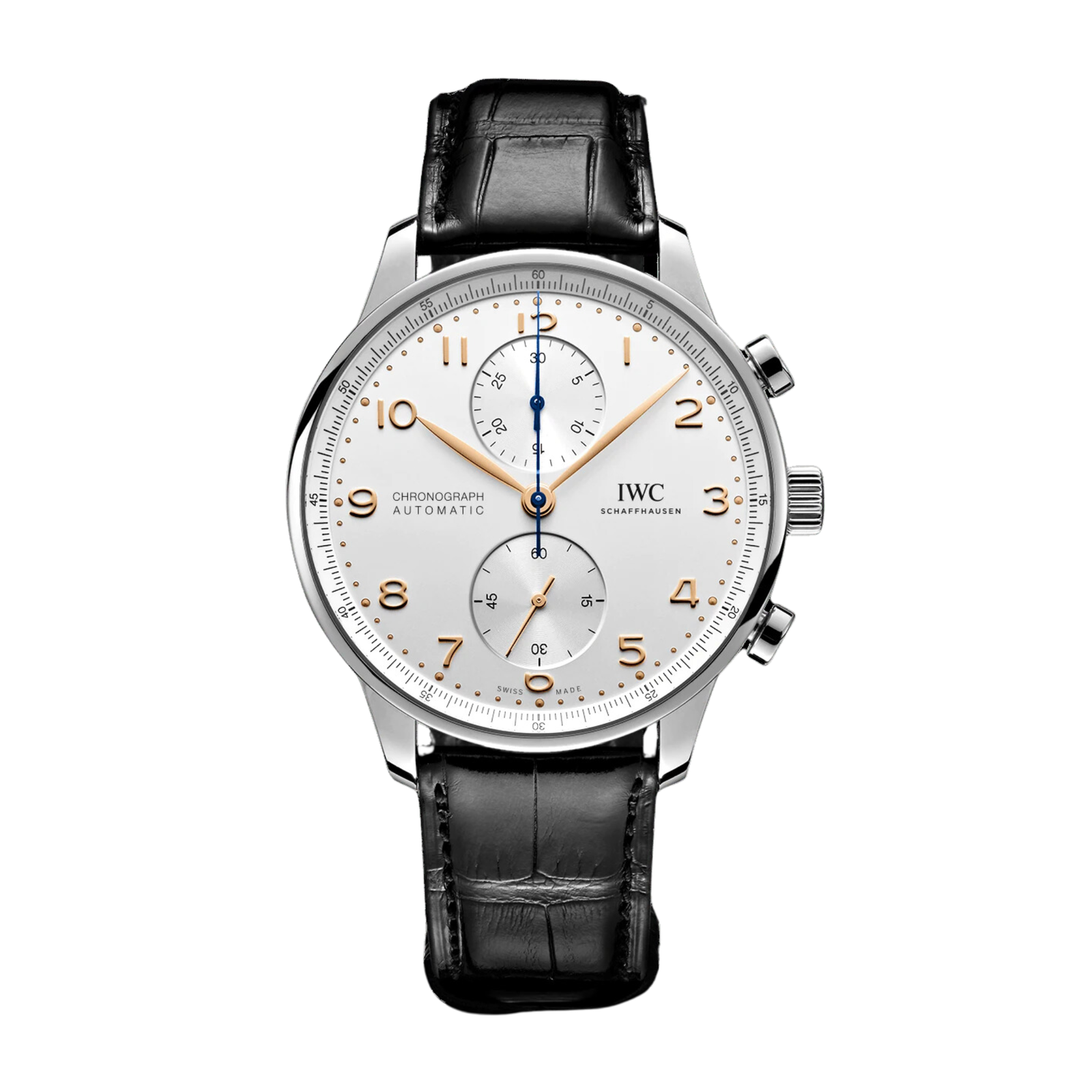 f804c8e9de1496587d5ee1bc672bb239.png Portugieser Chronograph Steel White Dial 42mm - Image 1