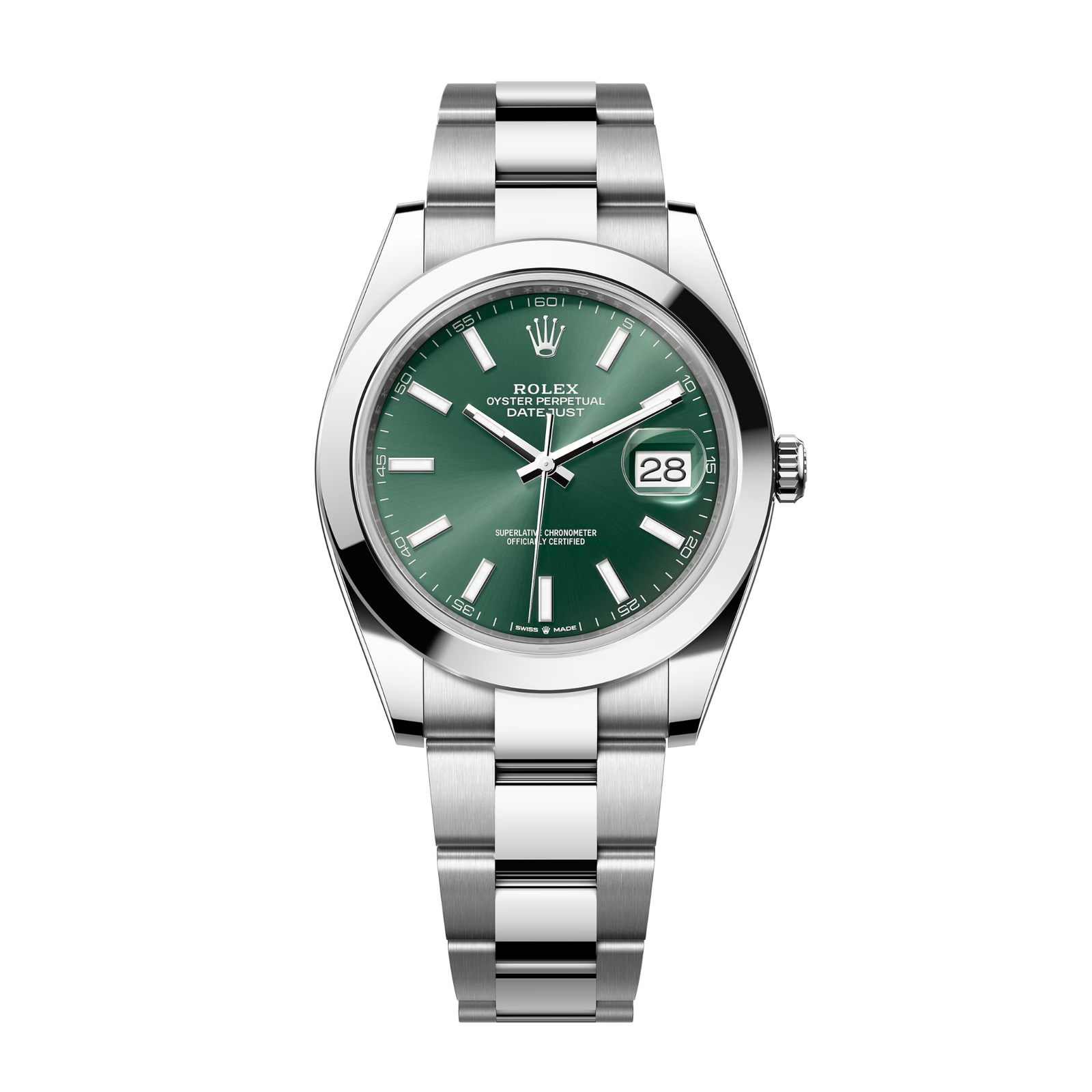 f85ae4bf518e15d0fe122d9c645d397f.png Datejust Steel Green Dial 41mm - Image 1