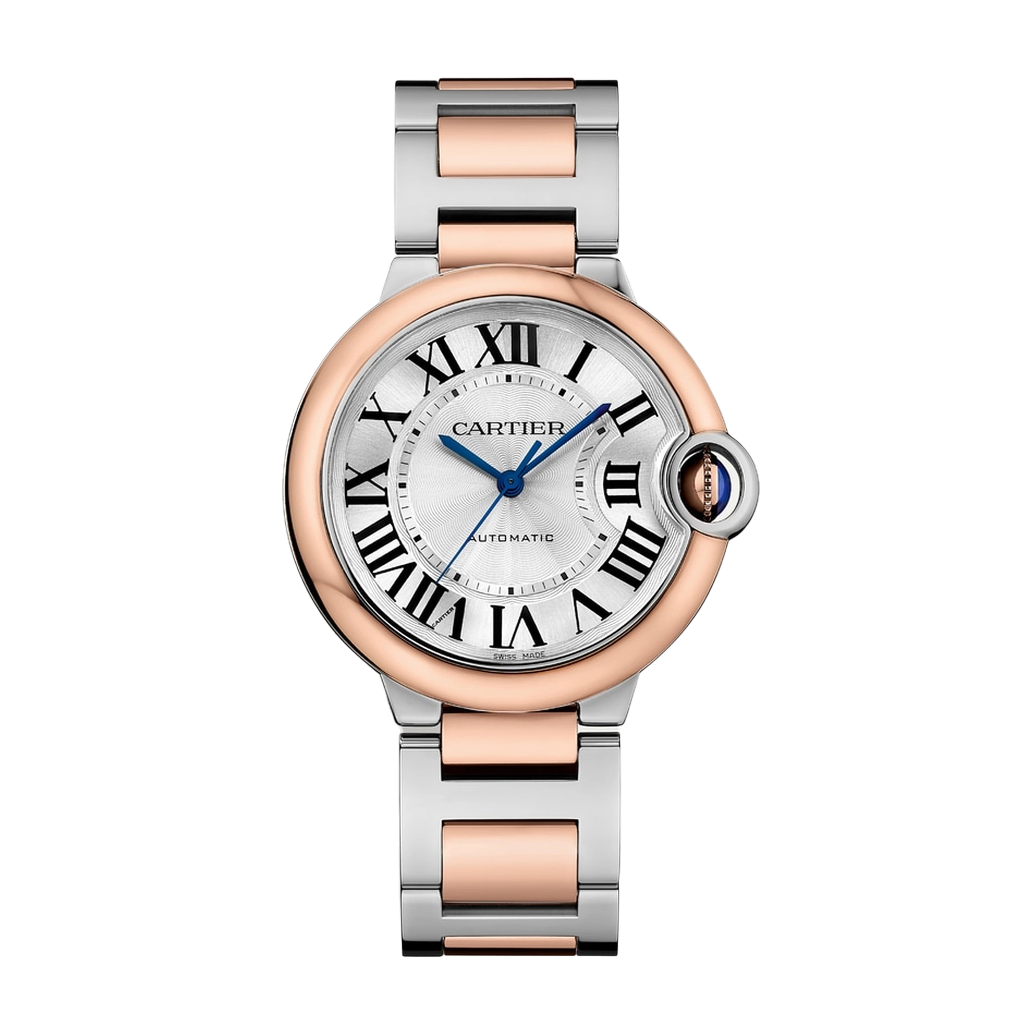 fa728de3feaa160cb7ad1baffc95dfc1.webp Ballon Bleu de Cartier Rose Gold & Steel Silver Dial 36mm - Image 1