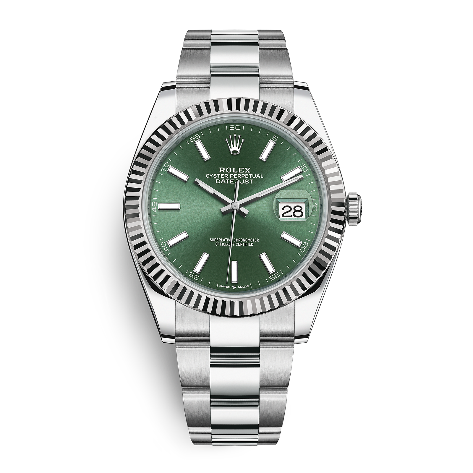 fce65cdc319520b2d1a859d37df1a4ae.png Datejust Steel Green Dial 41mm - Image 1