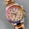 Daytona Rose Gold Rainbow Diamond Pave Dial 40mm - Image 4