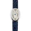 Vintage Baignoire de Cartier White Gold Silver Dial 17mm